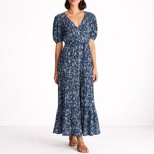 FAHERTY Orinda Blue Esna Floral Maxi Dress XS
